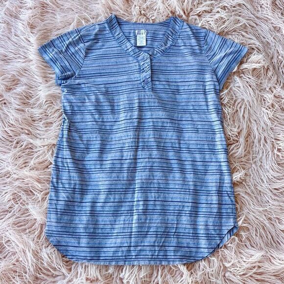 Striped Sleep Shirt - Picture 1 of 4